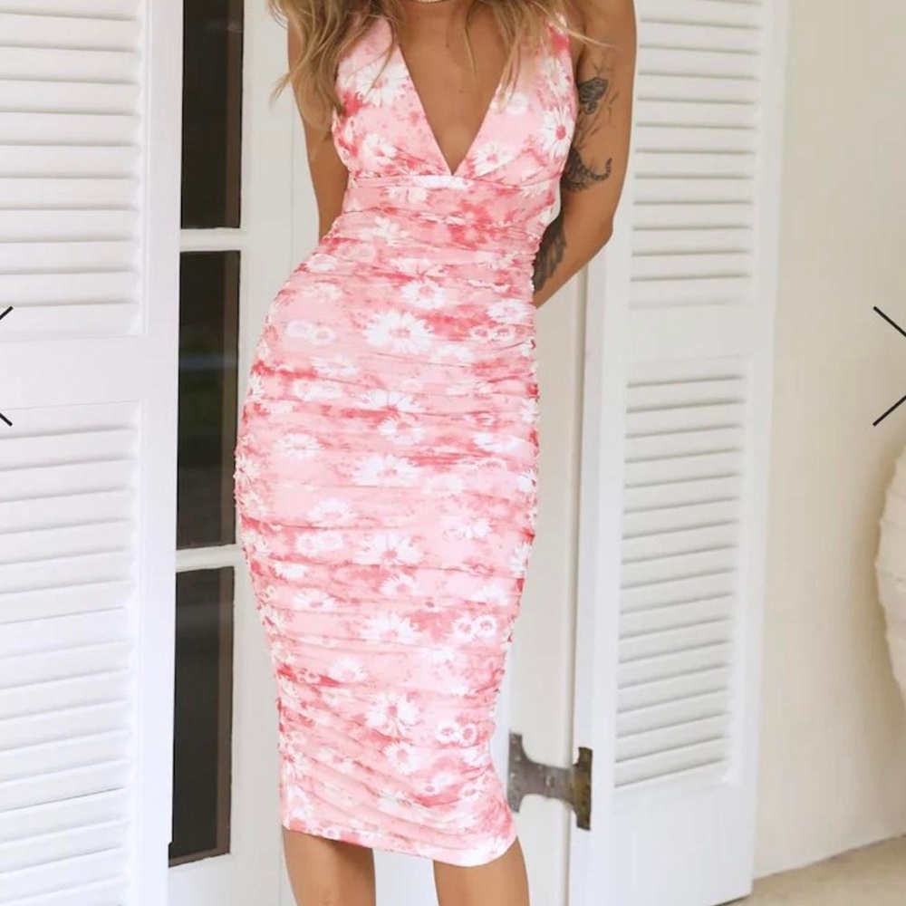 Pink Floral Hello Molly Dress